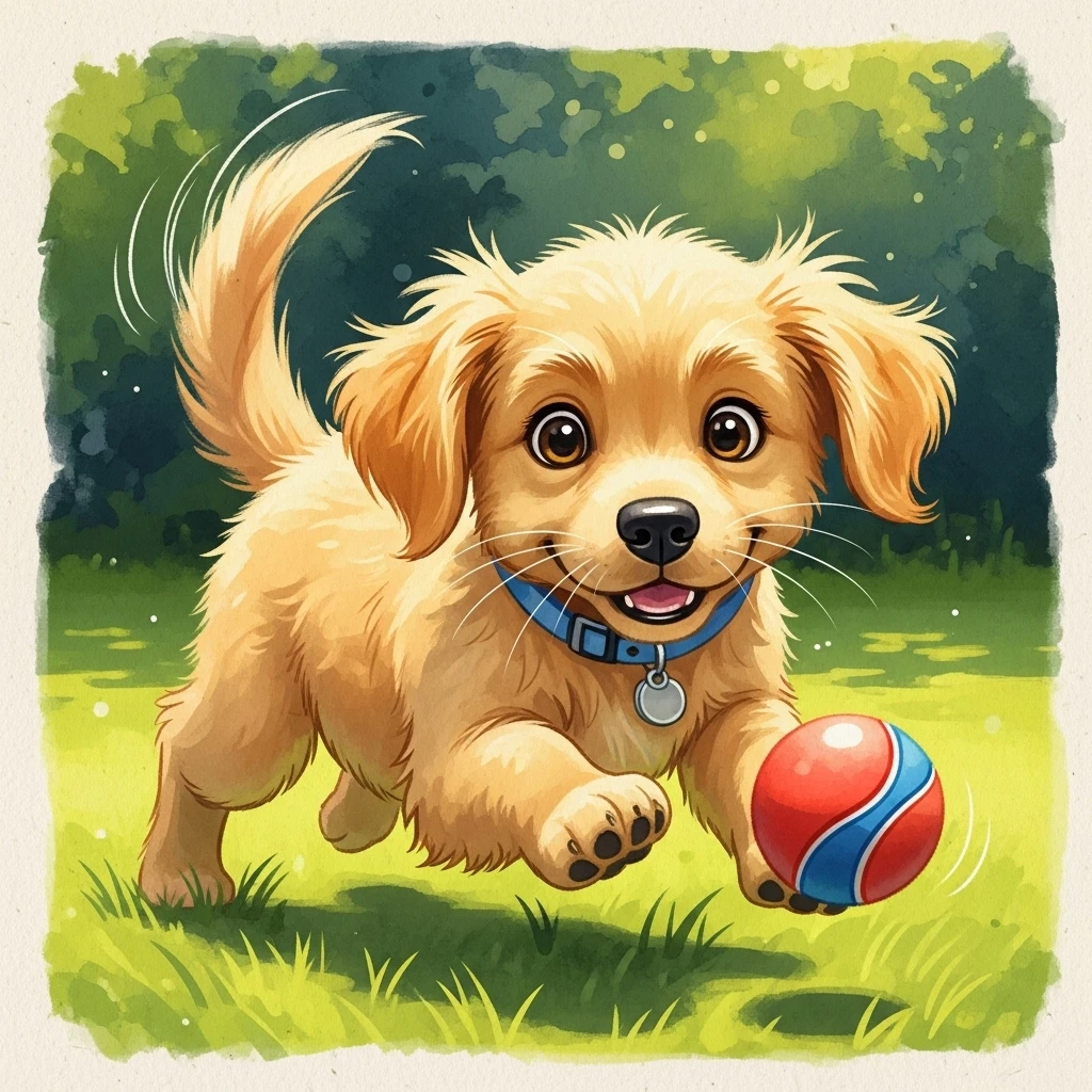 The Puppy and the Precious Flowers