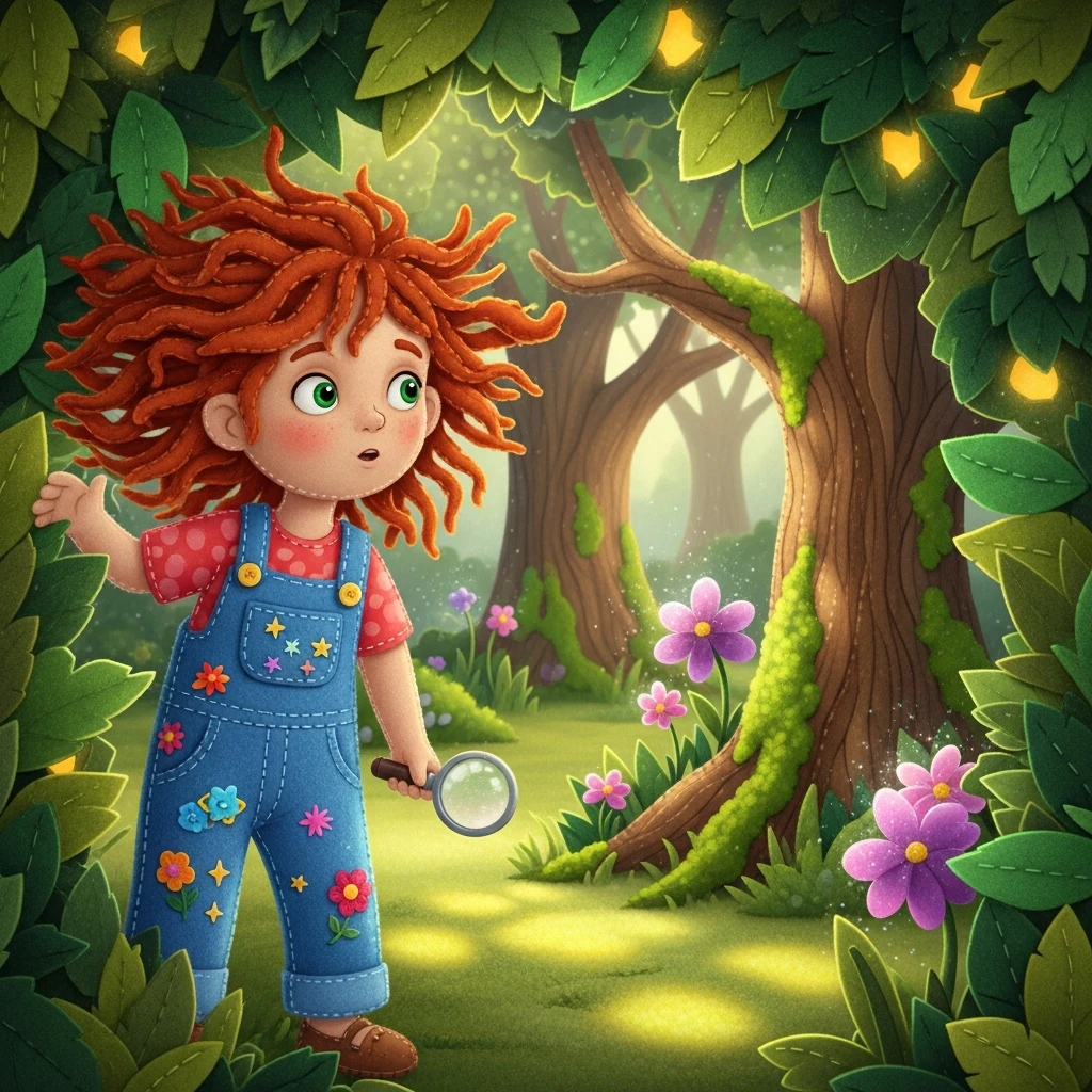 Lily and the Silent Chime - Bedtime story cover illustration