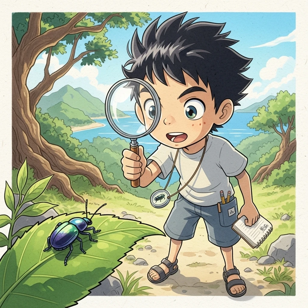 Kenji and the Island's Secret Glow