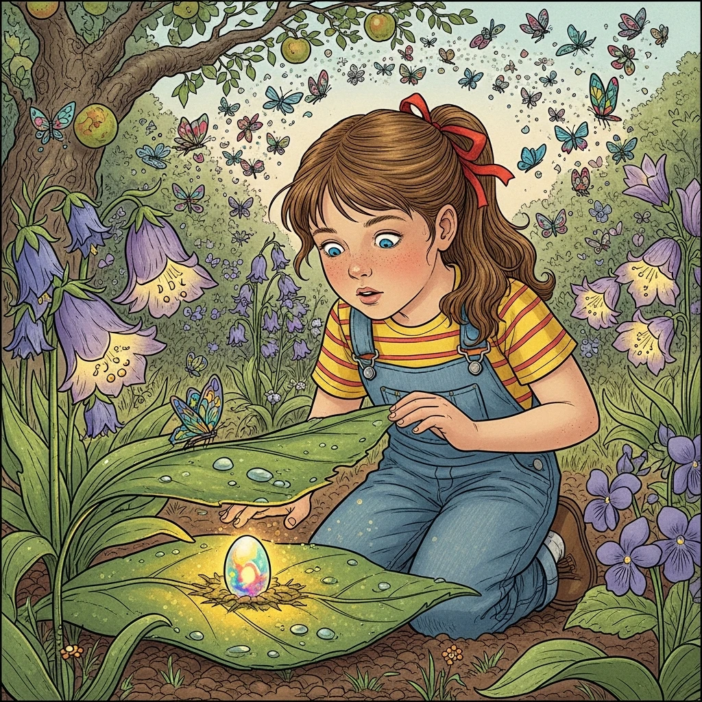Leonora and the Whispering Seed - Bedtime story cover illustration