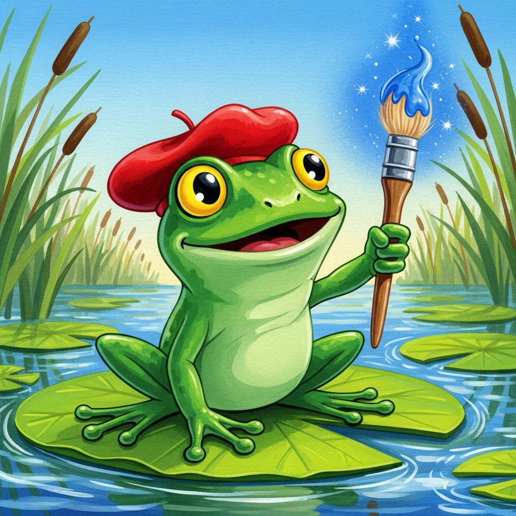 Froggy and the Wobbly Brush