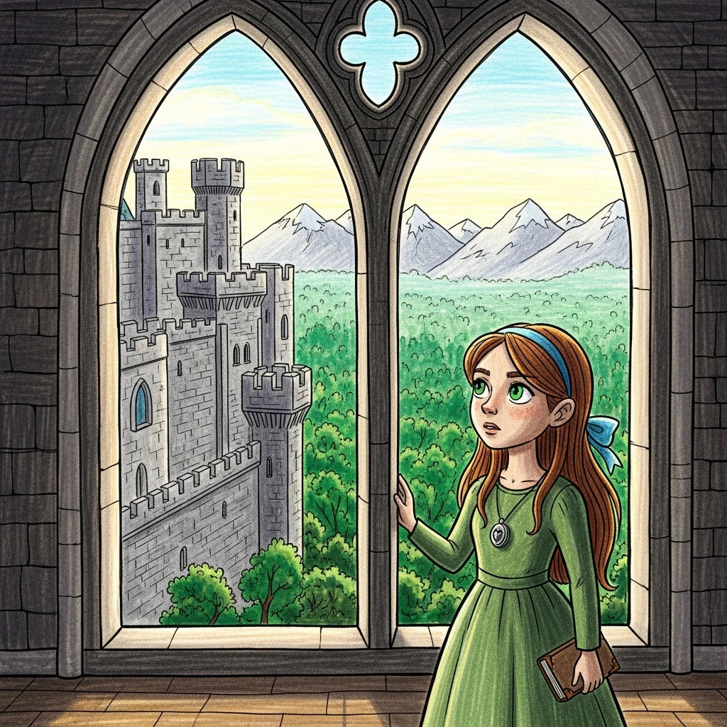 Mia's Great Escape - Bedtime story cover illustration