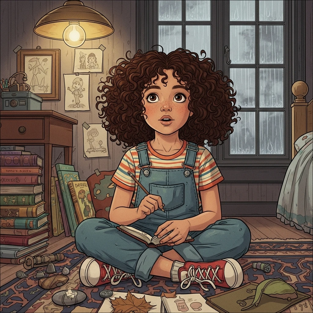 Dania's Sparkly Adventure - Bedtime story cover illustration