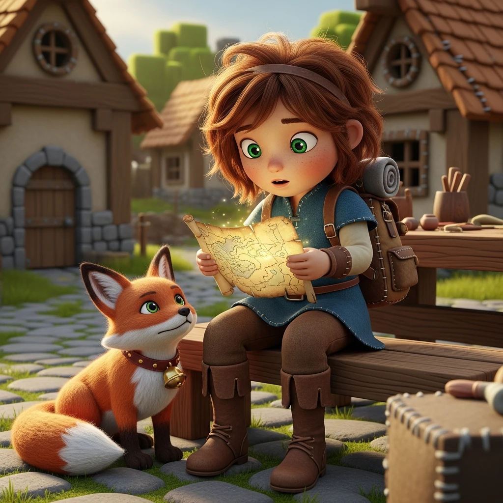 Elara and the Crystal Caves of Lumina - Bedtime story cover illustration