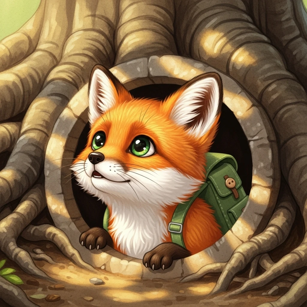 The Little Fox and the Dancing Leaf