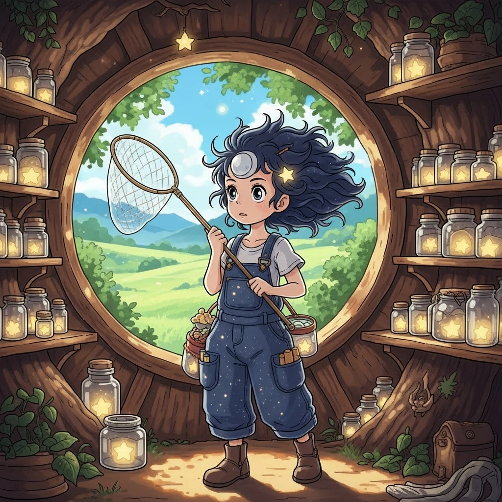 Pearly Join and the Lost Cloud - Bedtime story cover illustration