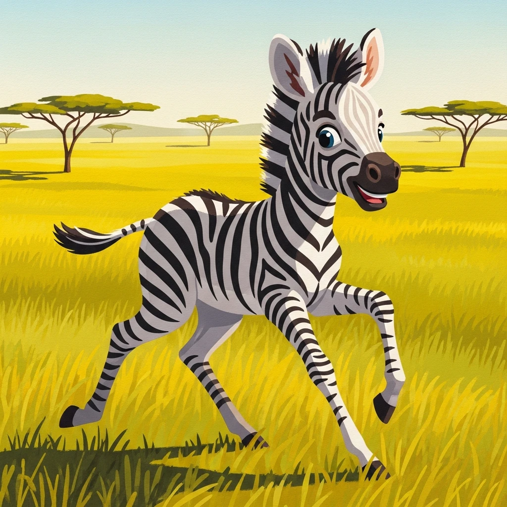 Ziggy's Story Safari - Bedtime story cover illustration