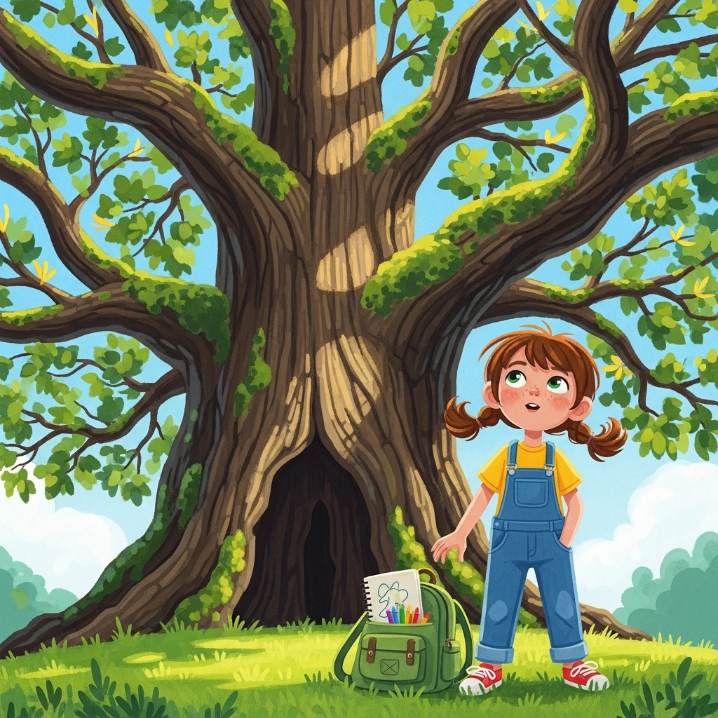 Anndrea and the Singing Colors - Bedtime story cover illustration