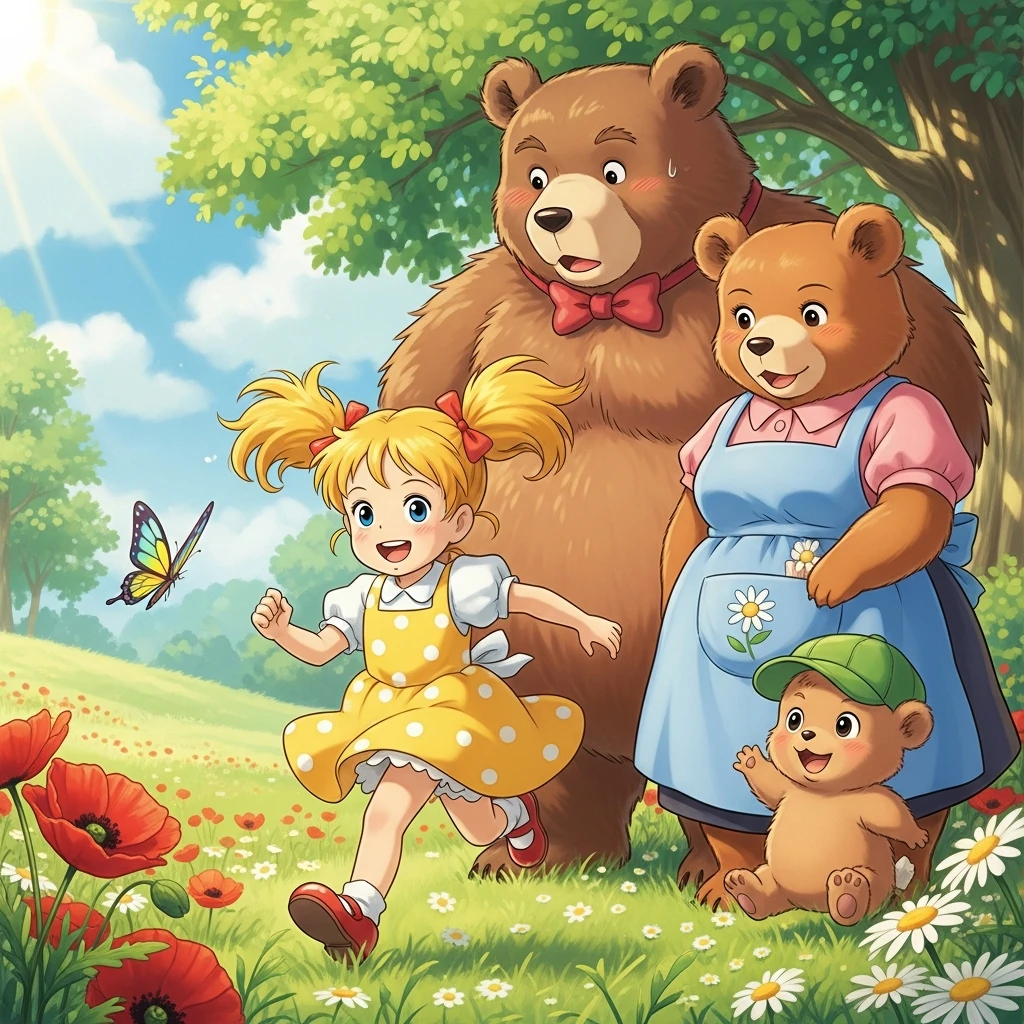 Goldie and the Three Bears' Silly Day