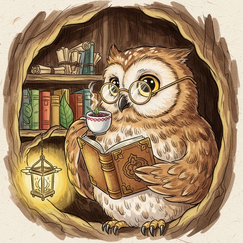 Olivia's Whispering Woods Secret - Bedtime story cover illustration