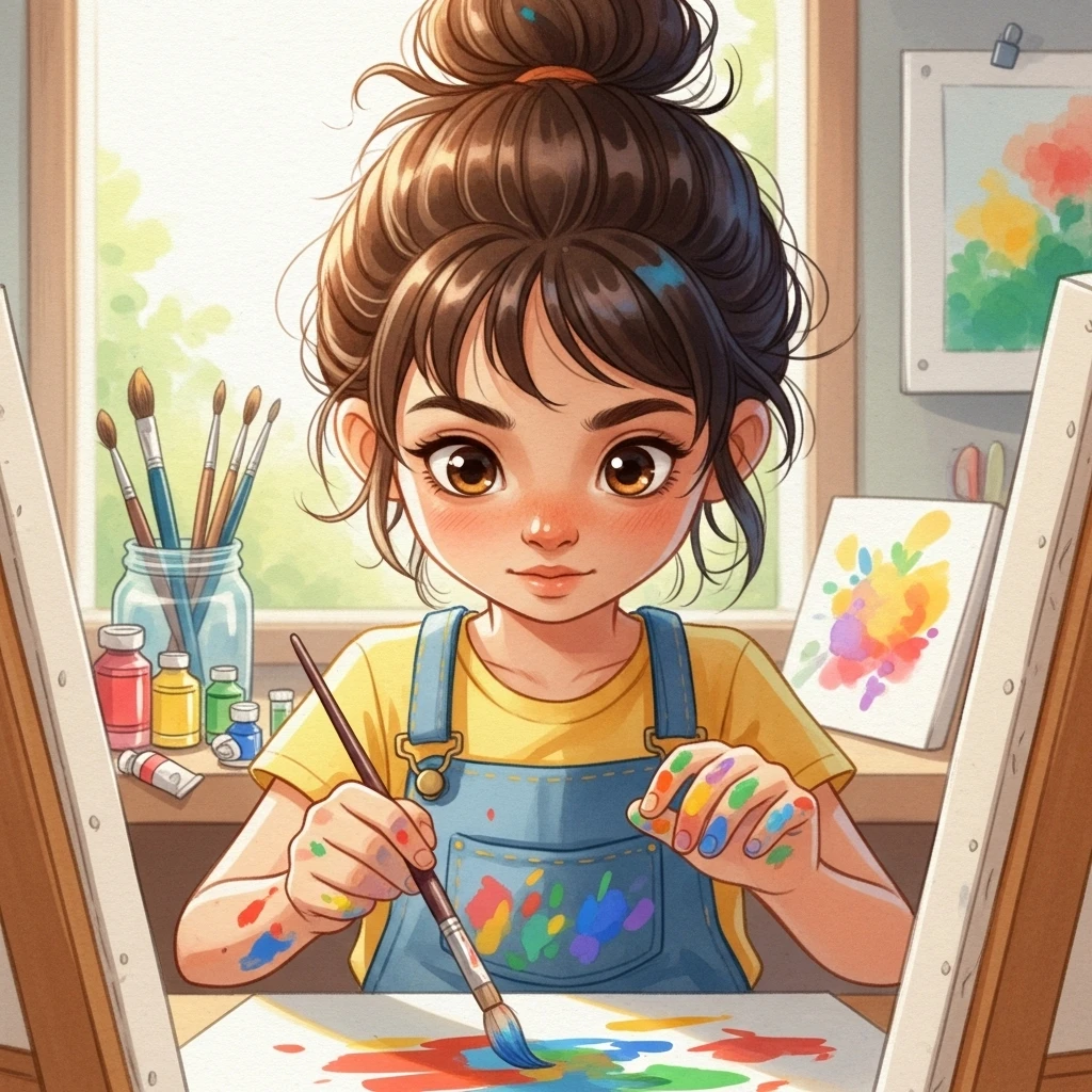 Rina and the Living Canvases