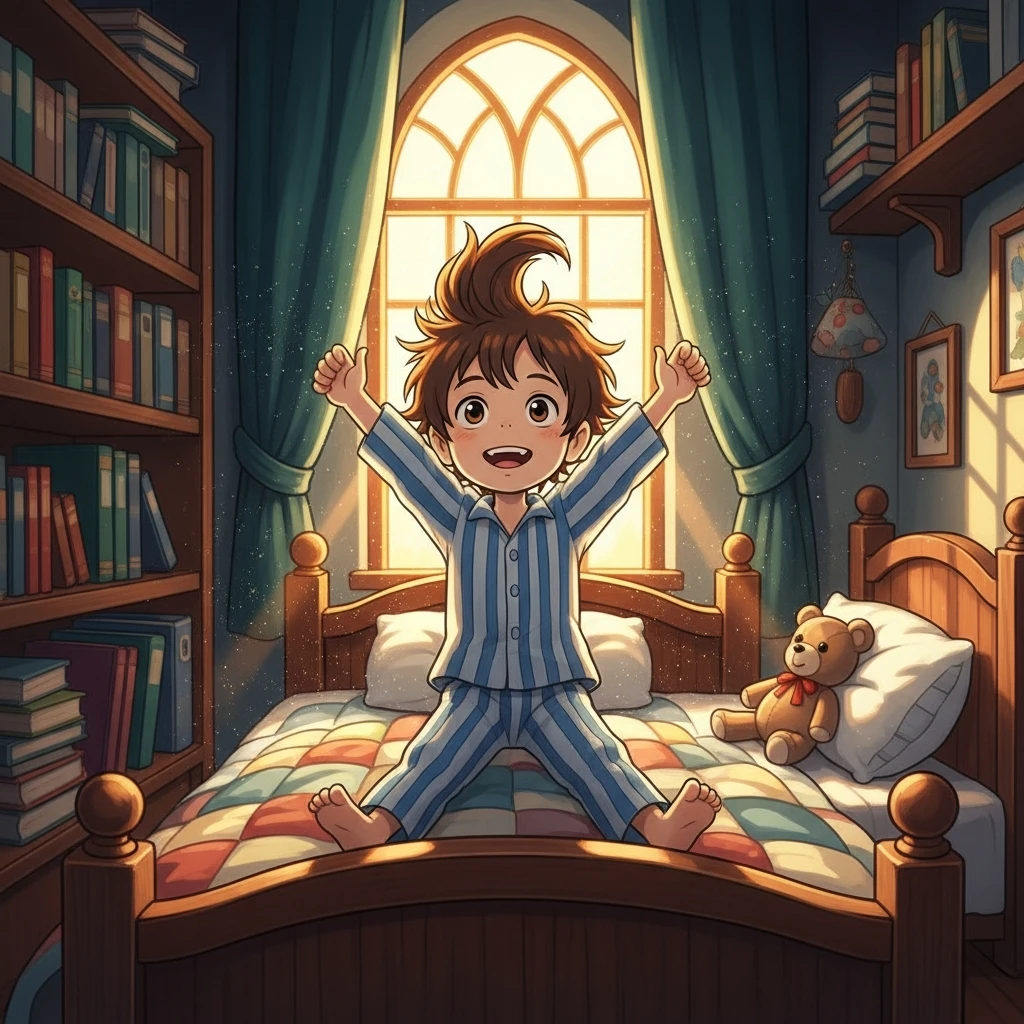 Max and the Glimmerwing's Secret - Bedtime story cover illustration