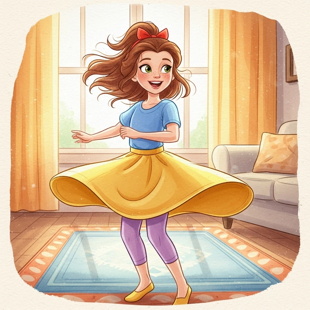 Belle's Beautiful Song - Bedtime story cover illustration