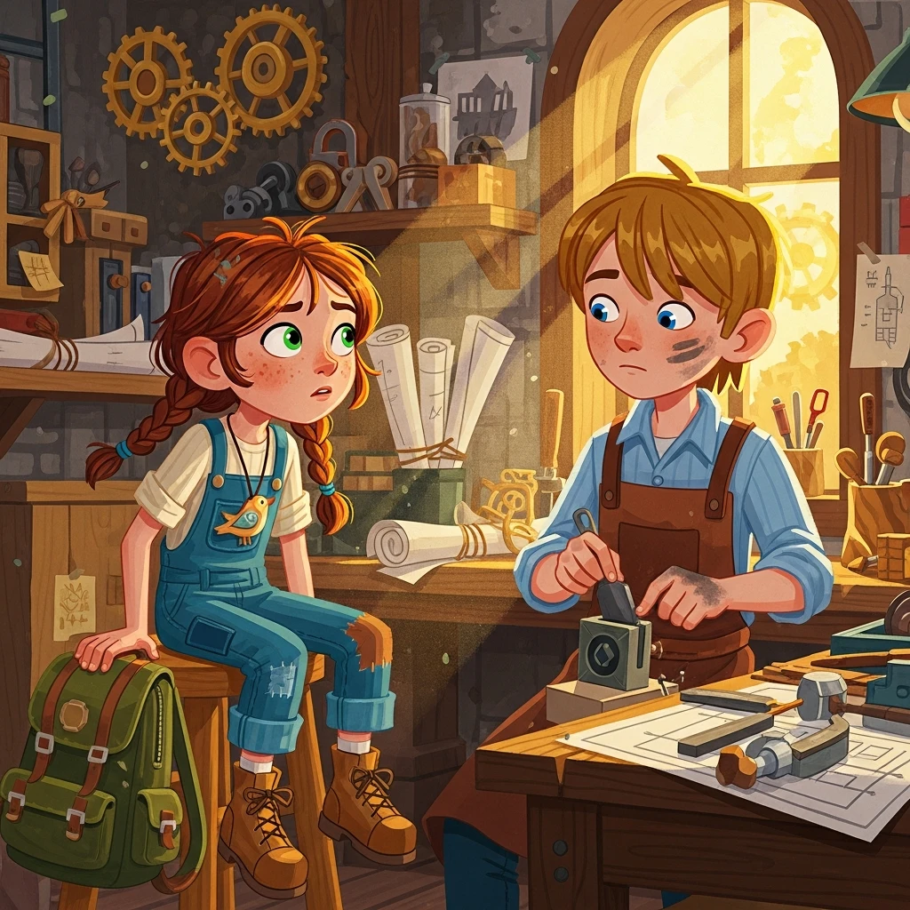 Elara and the Sunstone's Spark