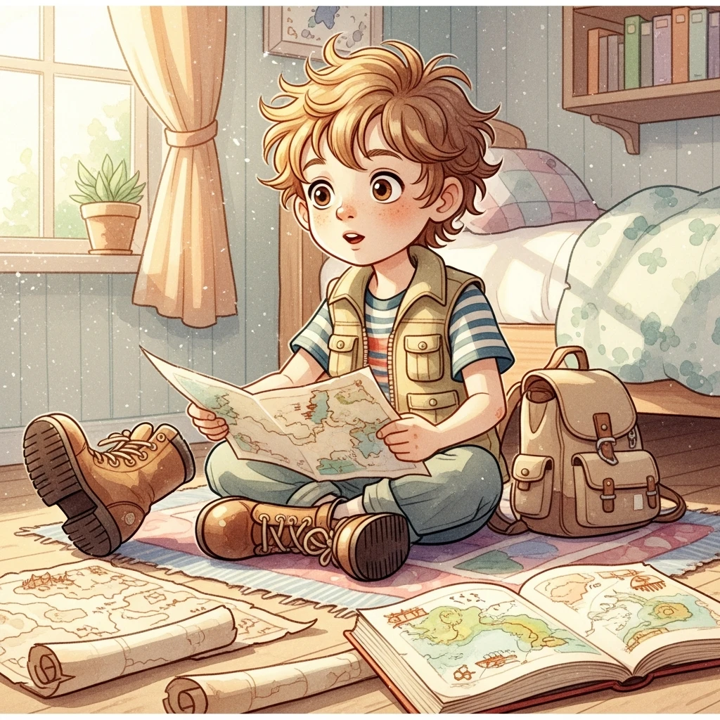 Leo and the Laughing Place - Bedtime story cover illustration