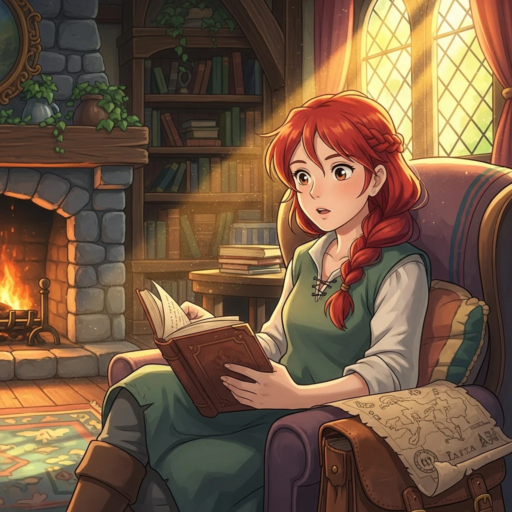 The Sunstone of Seraphina - Bedtime story cover illustration