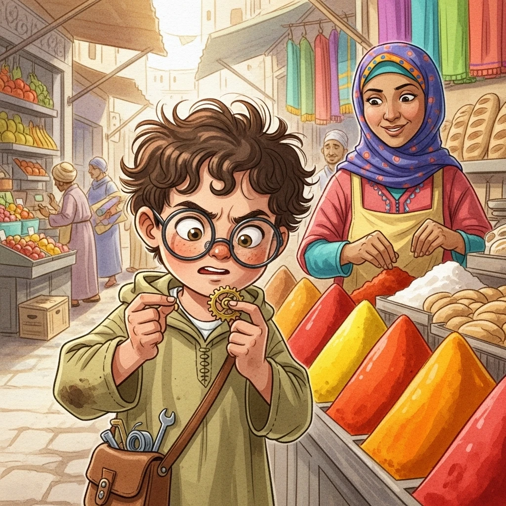 Omar and the Souk's Sparkling Stream