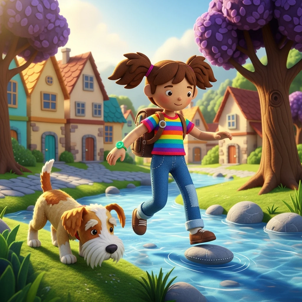 The Emerald Key Mystery - Bedtime story cover illustration