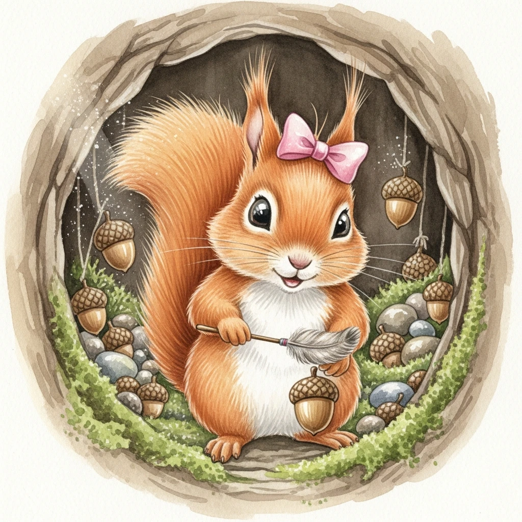 Lily and the Fourteen (Plus Two!) Little Squirrels