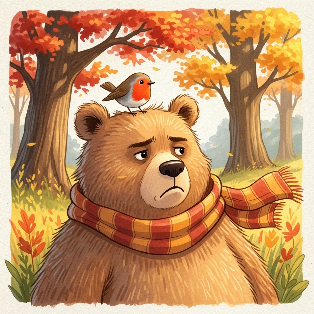 Barnaby's Bare Beauty - Bedtime story cover illustration