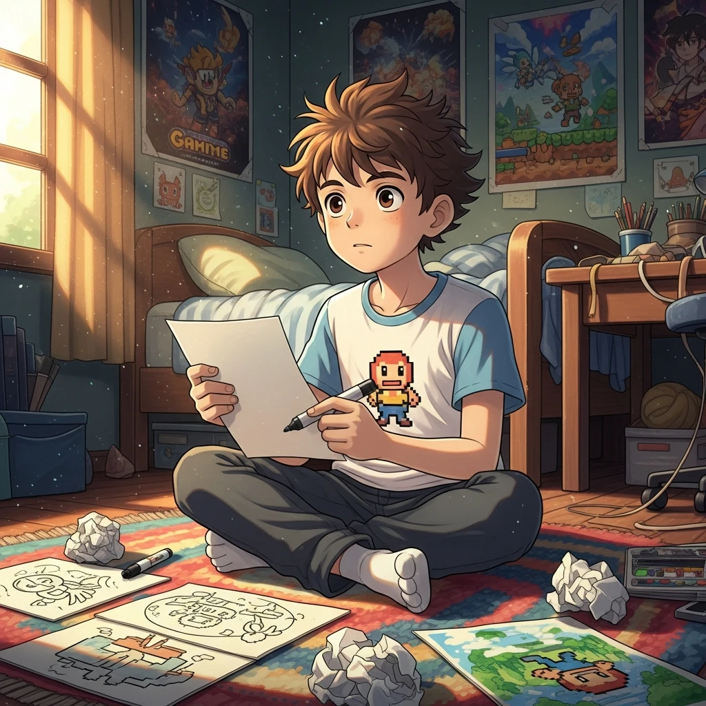 Leo's Leaping Adventure - Bedtime story cover illustration