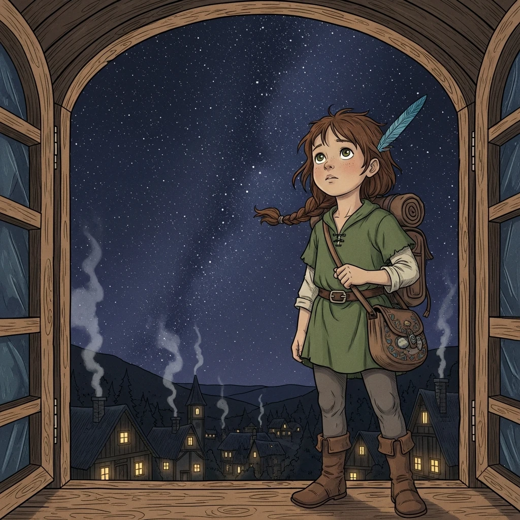 Miya and the Whispering Starflower - Bedtime story cover illustration