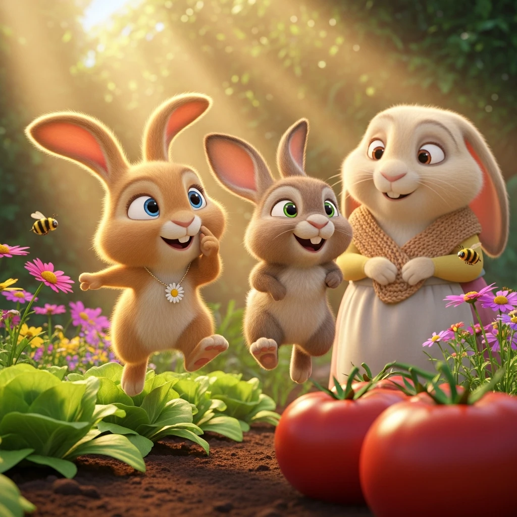 Rosie and Thumper's Fair Share Carrot