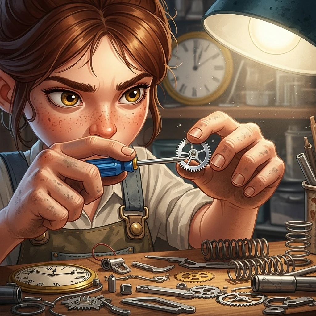 Ella and the Heartfelt Helper-Bot - Bedtime story cover illustration