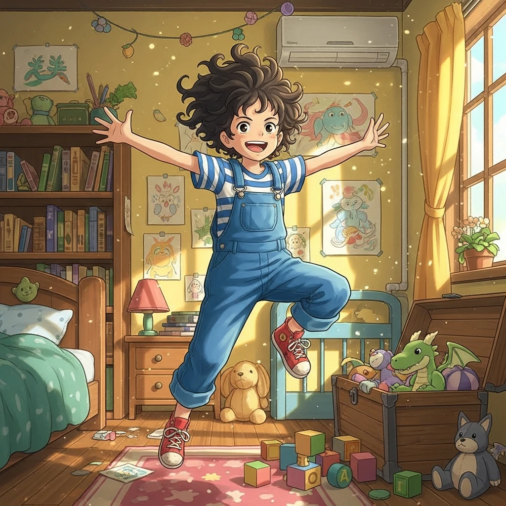 Alina’s Sleepy Adventure - Bedtime story cover illustration