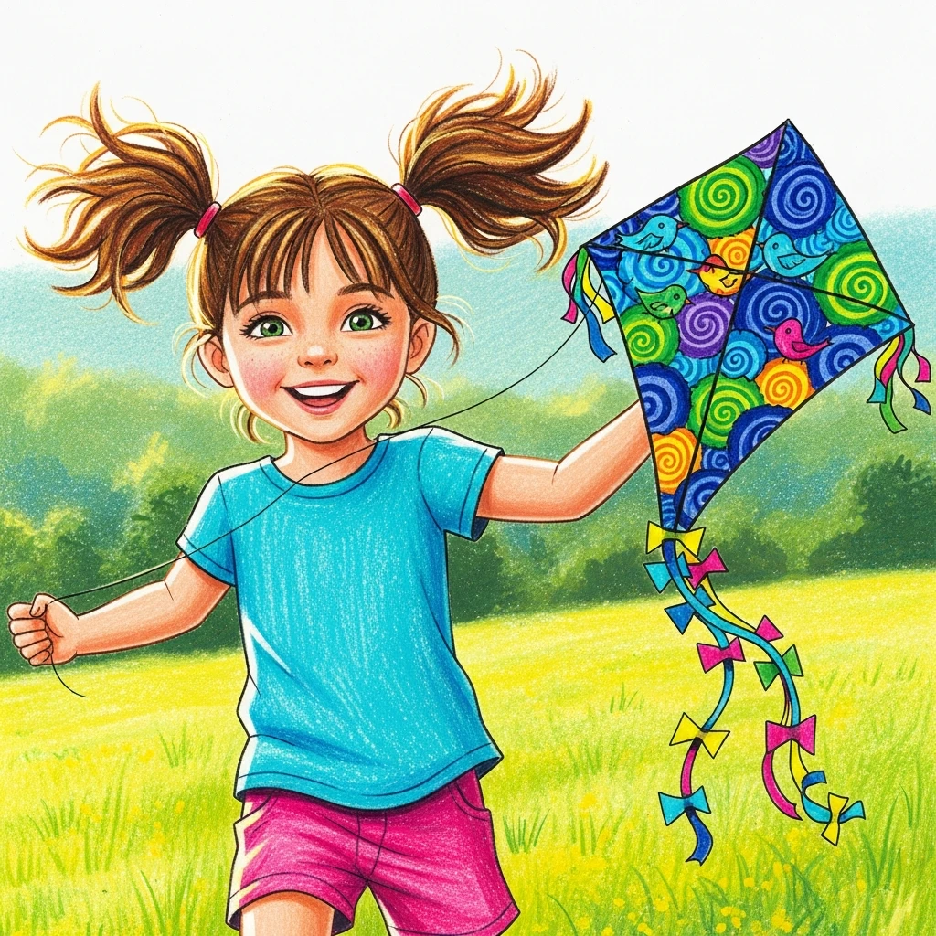 Elara and the Whispering Wind Kite