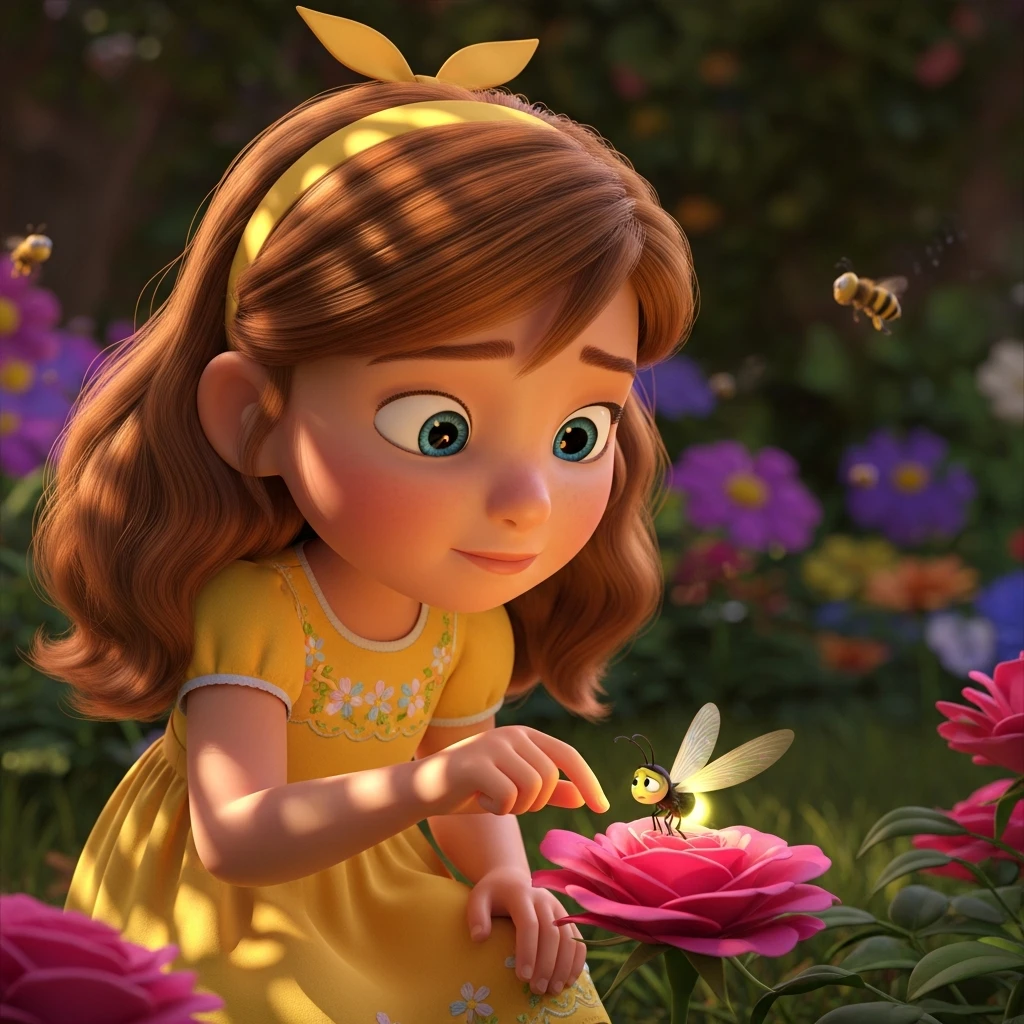 Charlotte and the Whispering Woods - Bedtime story cover illustration