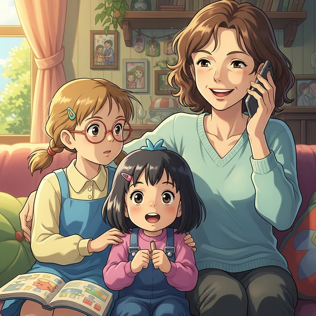 Lilly and the Sky-High Secret - Bedtime story cover illustration