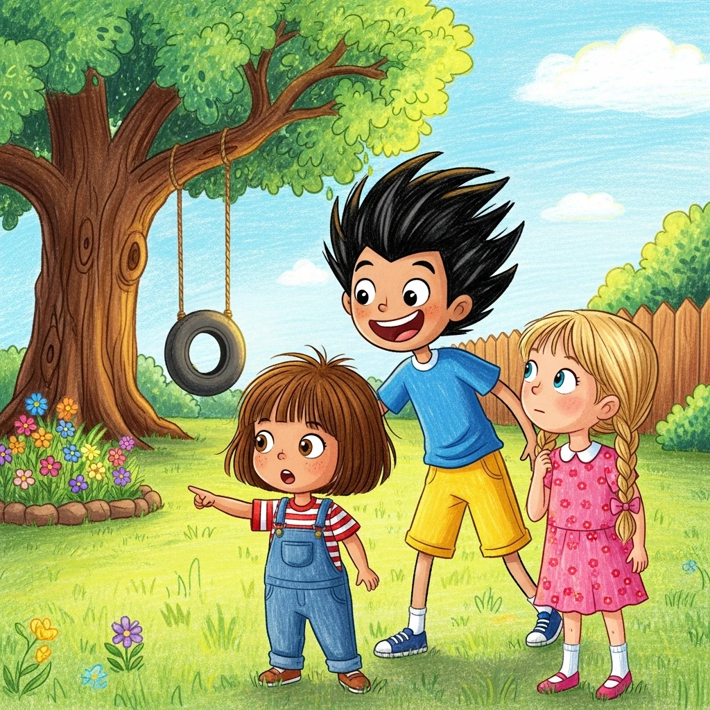 The Whispering Woods Adventure - Bedtime story cover illustration