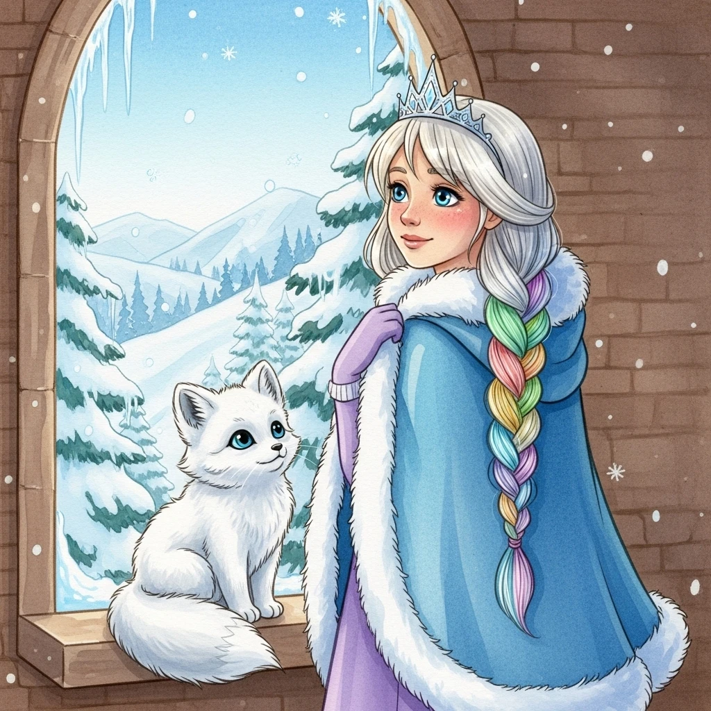 Anya and the Snow Fox's Journey