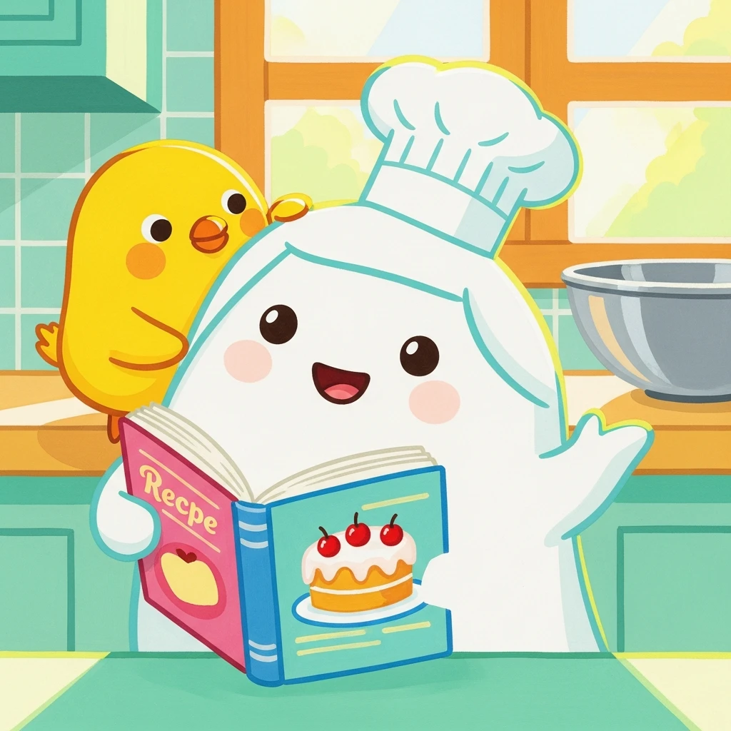 Molang's Bouncy Bake-Off! - Bedtime story cover illustration