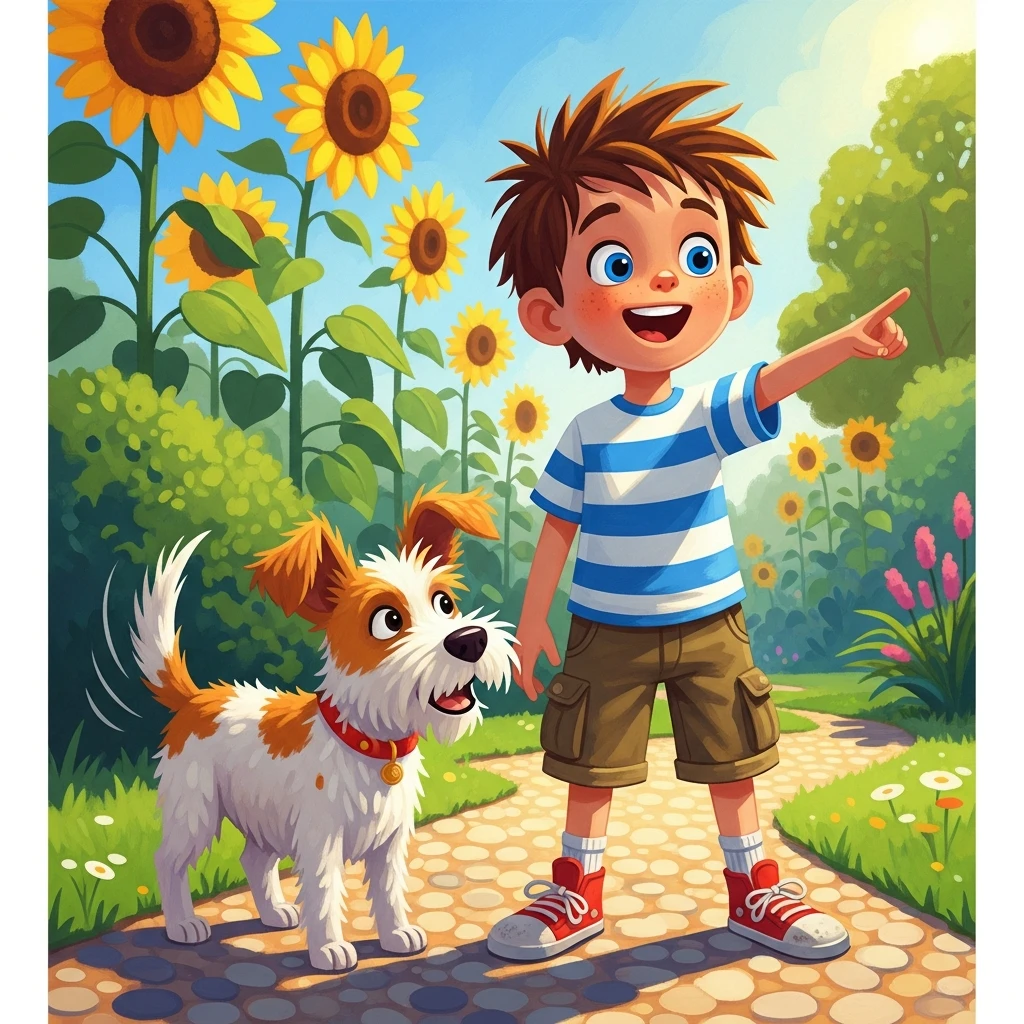 The Mystery of the Missing Sparkle Stone - Bedtime story cover illustration