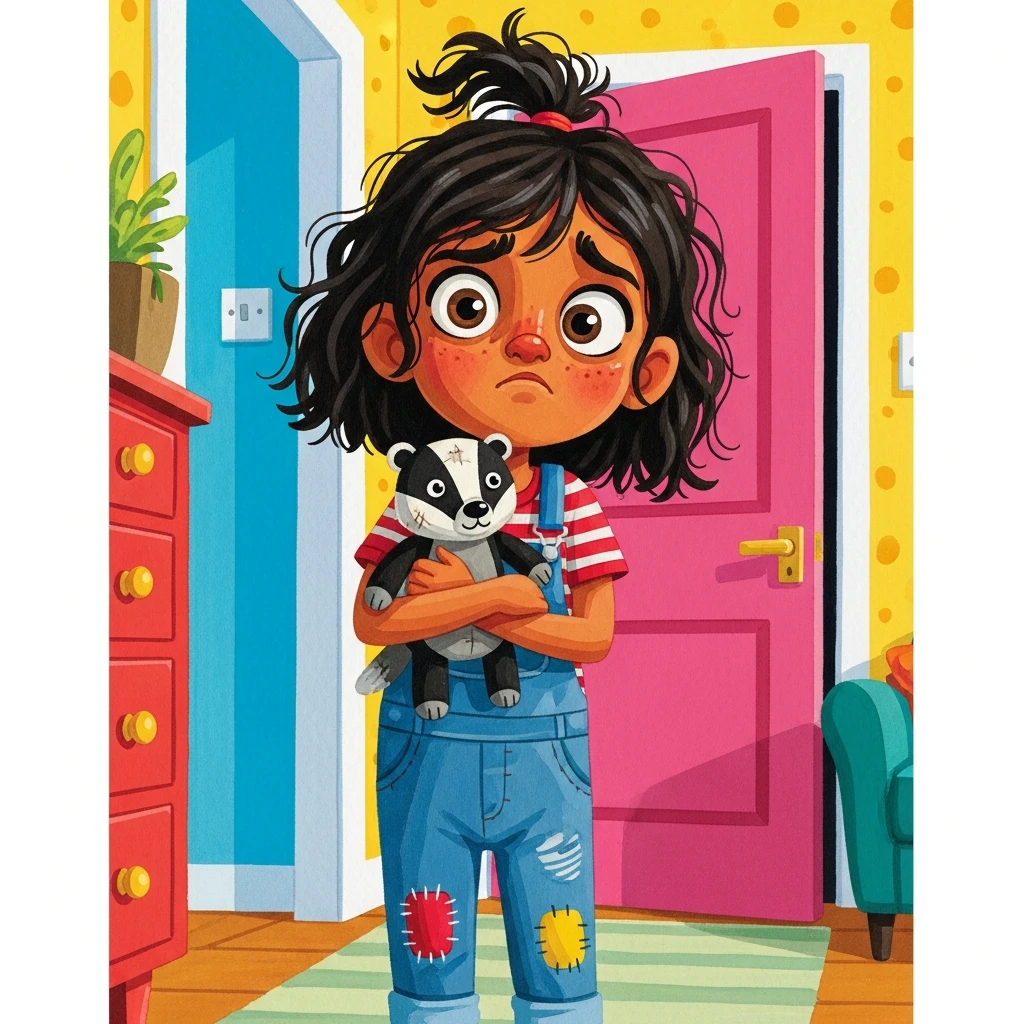 Samiha's Secret Surprise - Bedtime story cover illustration