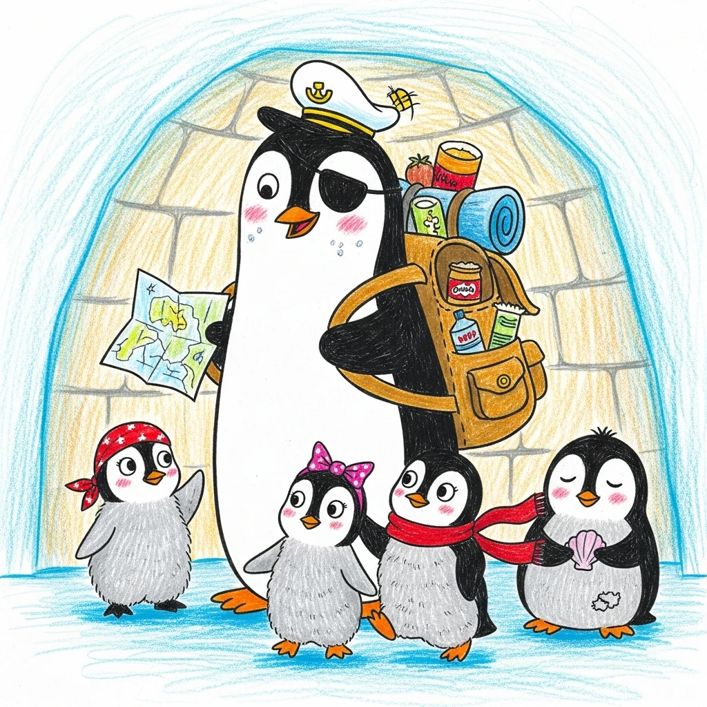 Mummy Penguin's Pebble Treasure